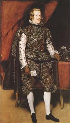 Diego Velazquez Portrait of Philip IV of Spain in Brown and Silver (mk08) oil painting picture